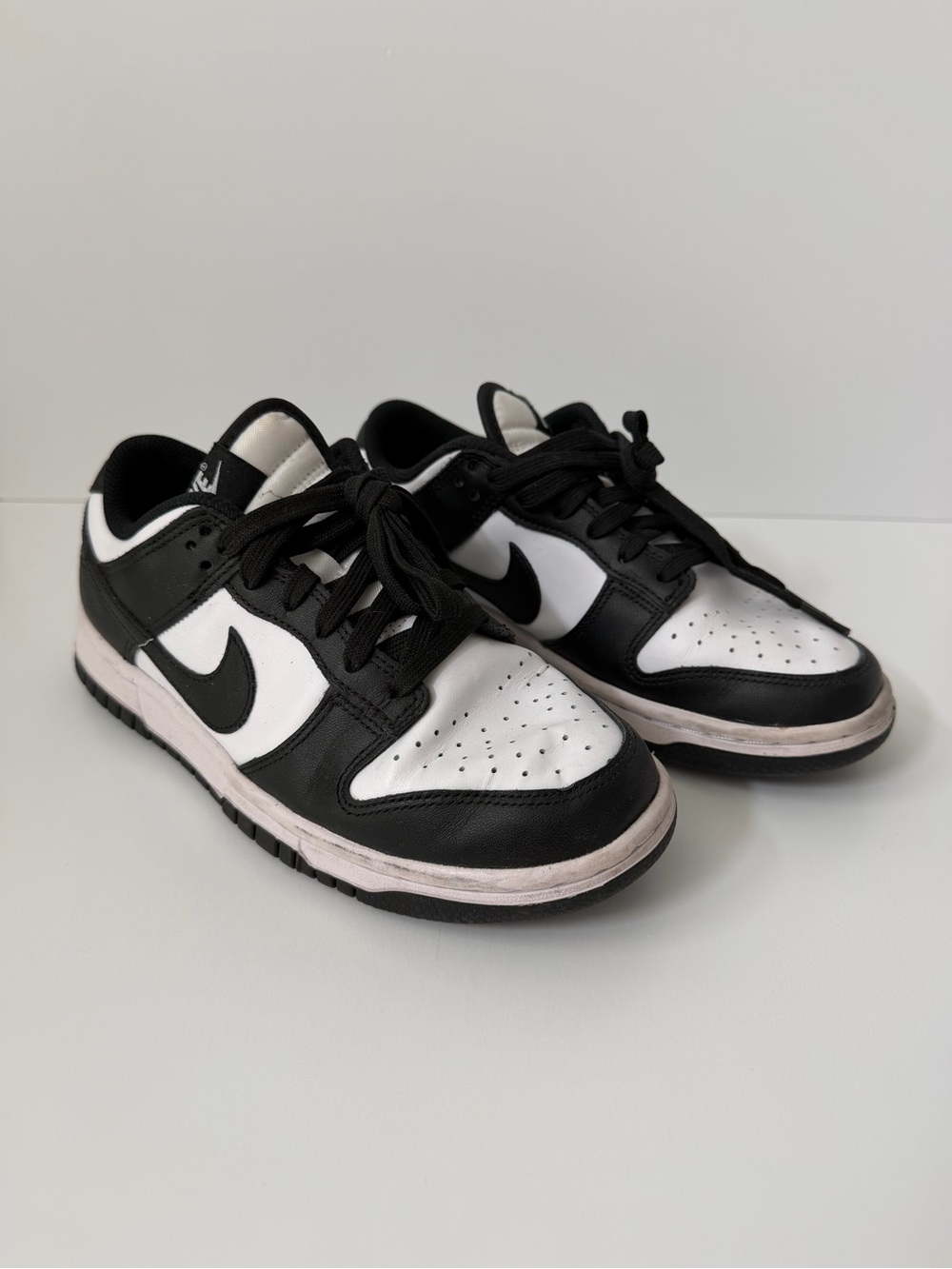 Nike Dunk Low Panda Black White Sneakers, Women’s US 6.5